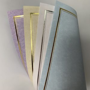 Parchment Paper and Card With Borders